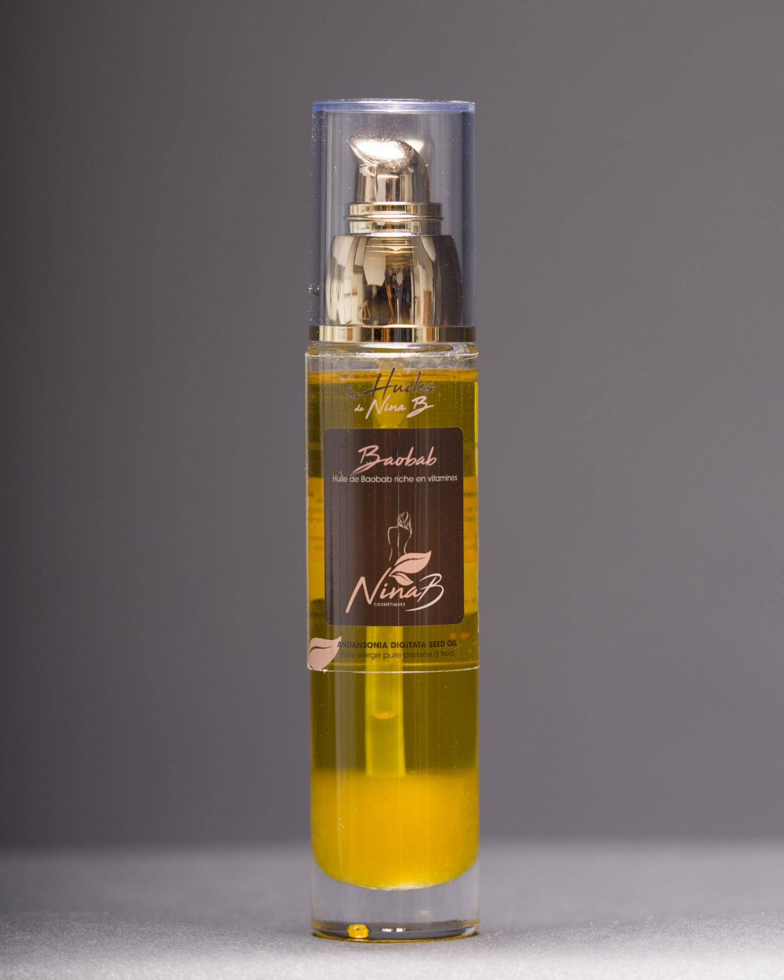 Virgin Oil of Baobab Bio - Natural, organic cosmetic product, certified ECOCERT COSMOS ORGANIC